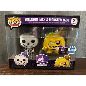Funko Pop! Ad Icons Jack In The Box SKELETON JACK and MONSTER TACO 2-Pack